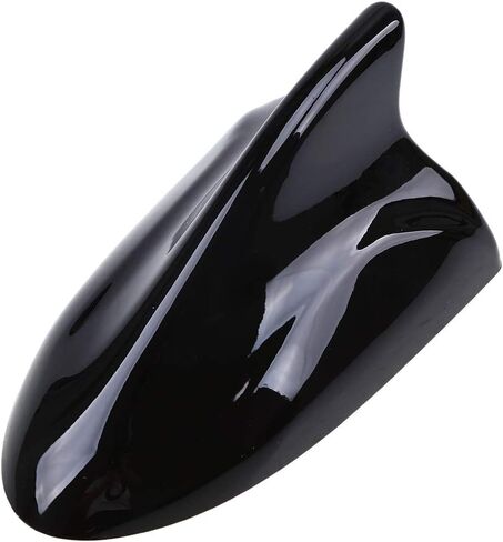 Possbay Shark Fin Antenna Car Roof Antenna Cover Radio AM FM Signal Aerial Glossy Black Universal Big Large for Hyundai Auto SUV in Kuwait