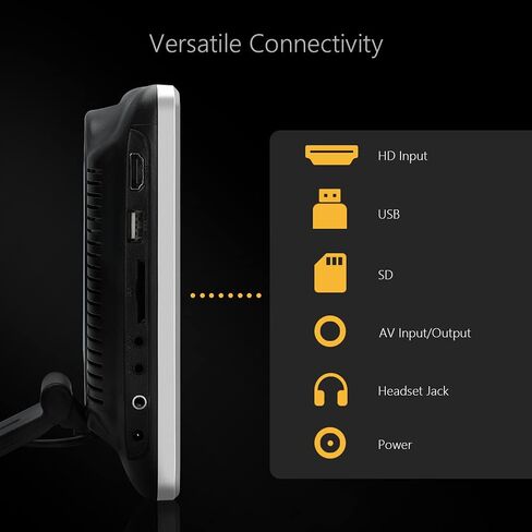 XTRONS 2×10.1 Inch HD Digital Screen Car Headrest DVD Player Ultra-Thin Detachable Touch Button with HDMI Port 2 Children IR Wireless Headphones in Saudi Arabia