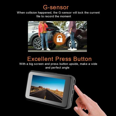 Innosinpo Dash Cam【2021 New Version】 1080P FHD DVR Car Dashboard Camera Recorder 3" LCD Screen 170° Wide Angle, Super Night Vision, G-Sensor, WDR, Parking Monitor, Loop Recording, Motion Detection in Saudi Arabia