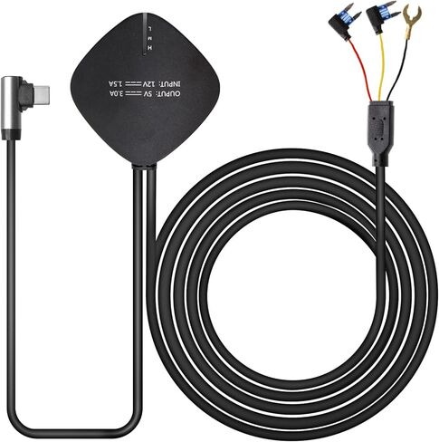 PORMIDO Hardwire Kit for PR996K Rear View Mirror Cam, Low Voltage Cut-Off for Vehicle Battery Protection in Kuwait