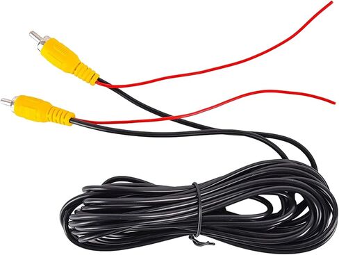SPGBK 10M 33ft RCA Male to Male Plug A/V Car Reverse Reversing Rear View Parking Backup Camera Video Audio Extension Cable with Detection Trigger Wire in Kuwait