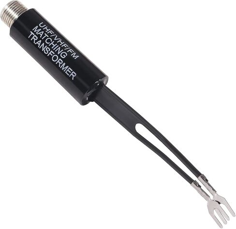 ACEIRMC 75 Ohm to 300 Ohm UHF/VHF/FM Matching Transformer Converter Adapter with F Type Female Coax Coaxial Connector Plug Jack for Cable Wire Antenna TV F Pin (10pcs) in Saudi Arabia