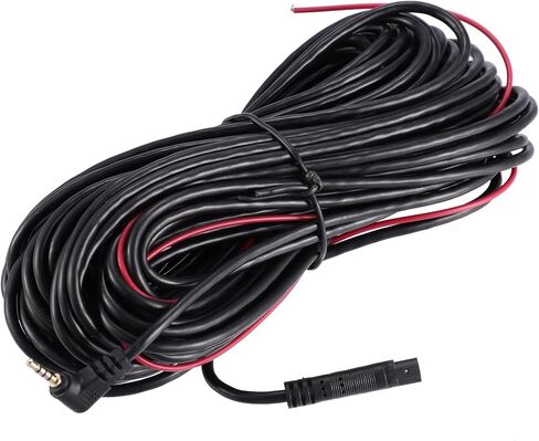 X AUTOHAUX 1 قطعة 5 دبوس 15 متر 49.21Ft داش كام الرؤية الخلفية كاميرا احتياطية عكس تمديد الحبل مسجل السيارة كابل ذكر إلى أنثى فيديو تمديد سلك in Kuwait