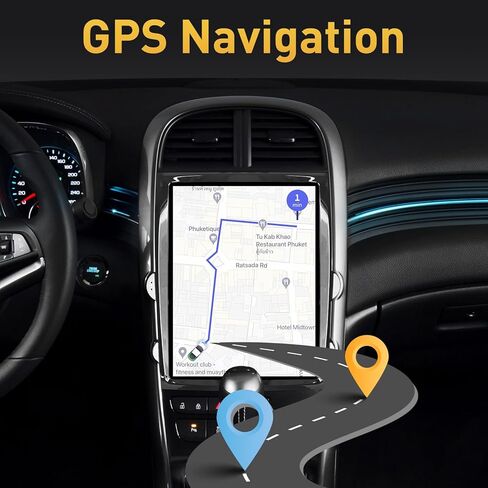 Android 13 لسيارة Chevy Malibu 2013 2014 2015 2016 ترقية راديو محدودة Carplay لاسلكي Android Auto Stereo Bluetooth Navigation مع كاميرا AHD مجانية in Kuwait