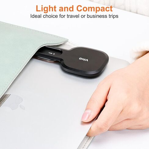 VRIG MG-10 حامل هاتف مغناطيسي للكمبيوتر المحمول مصمم لسلسلة iPhone 14/13 / 12 MagSafe، حامل جانبي لشاشة الهاتف قابل للتعديل، دعامة توسيع كمبيوتر نحيفة قابلة للطي in Kuwait