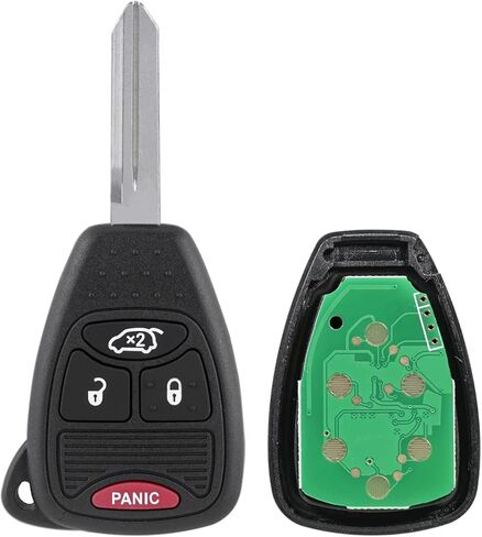 Key Fob Remote Replacement Fits for Chrysler 300 2005-2007 Sebring 200 Aspen Dodge Charger 2006-2007 Avenger Jeep Commander Grand Cherokee 2005-2007 Liberty 2008-2012 KOBDT04A, OHT692427AA (Pack of 2) in Kuwait