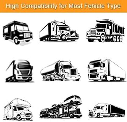 2022 Upgraded Wired 1080P Backup Camera 7" Monitor Built-in Recorder Cab Cam System, Ultra HD Rearview Screen& 4 Infrared IP69K Waterproof Cameras for Truck RV Tractor Camper Skid Steer, Xroose C41 in Kuwait