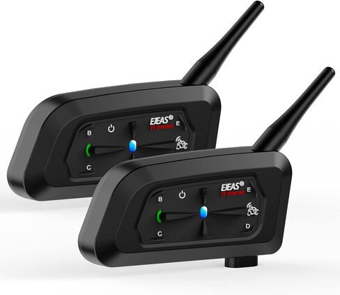 ايجيس سماعة راس بلوتوث للدراجات النارية من قطعتين في 7، نظام اتصال مطور لراكبي الدراجات النارية مع تقليل الضوضاء سي في سي واتصال هاتفين ذكيين (صوت ثلاثي الابعاد / مقاوم للماء / الرد التلقائي) in Kuwait