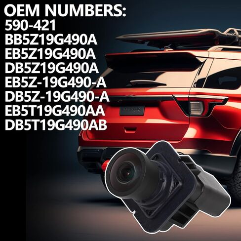كاميرا احتياطية للرؤية الخلفية من كافيوس متوافقة مع فورد اكسبلورر 2011 2012 2013 2014 2015، كاميرا الرؤية الخلفية للمساعدة في الركن بديلة لـ EB5Z-19G490-A DB5Z-19G490-A BB5Z19G490A in Kuwait
