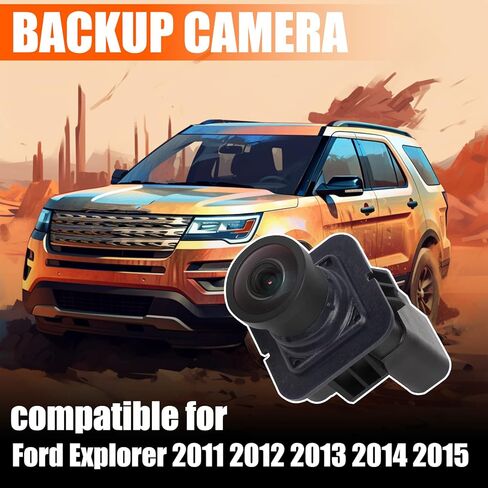 كاميرا احتياطية للرؤية الخلفية من كافيوس متوافقة مع فورد اكسبلورر 2011 2012 2013 2014 2015، كاميرا الرؤية الخلفية للمساعدة في الركن بديلة لـ EB5Z-19G490-A DB5Z-19G490-A BB5Z19G490A in Kuwait