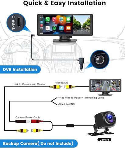 Epronic 2.5 ملم كاميرا احتياطية كابل فيديو RCA محول 2.5 ملم أنثى إلى 3.5 ملم ذكر محول ستيريو متوافق مع ستيريو السيارة المحمولة مع كاميرا خلفية CVBS in Kuwait