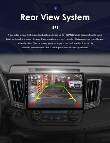 راديو ستيريو اندرويد 12 لسيارة تويوتا راف 4 2013 2014 2015 2016 2017 2018، 4+32GB نظام تحديد المواقع GPS شاشة لمس 10.1 انش QLED يدعم كاربلاي شاشة الطقس DSP بلوتوث SWC USB مع كاميرا AHD in Kuwait