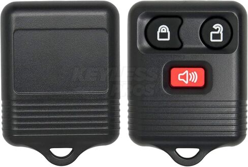 استبدال KeylessPros 3 أزرار عن بعد للدخول بدون مفتاح مع مفتاح الإشعال، يناسب Ford F150 F250 Explorer Expedition، Lincoln، Mercury، Mazda، CWTWB1U331، GQ43VT11T، CWTWB1U345 (عبوتان) in Kuwait