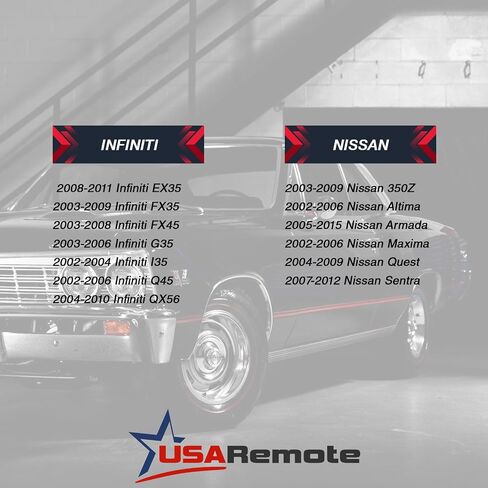 2X USARemote دخول بدون مفتاح الذكية مفتاح بعيد فوب 4btn ل I35 G35 350Z ألتيما ماكسيما سينترا in Kuwait