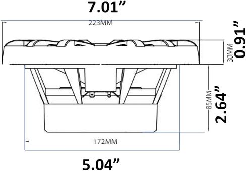 Enrock Marine 2 Pairs (Qty 4) of Infinity 6.5" 225 Watts Peak Power Water-Resistant Coaxial 2-Way Boat Outdoor Powersports Audio Speakers Bundle (Bulk Packaging) Grade Speaker Wire in Saudi Arabia