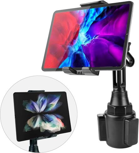 حامل أكواب للهاتف من لوبنورد للهاتف اللوحي والهاتف الذكي، حامل الهاتف في السيارة يثبّت ويجلس مع حامل أرجوحة قابل للتعديل متوافق مع آيفون 12 11 برو ماكس / سامسونج / الكمبيوتر اللوحي/آيباد in Kuwait