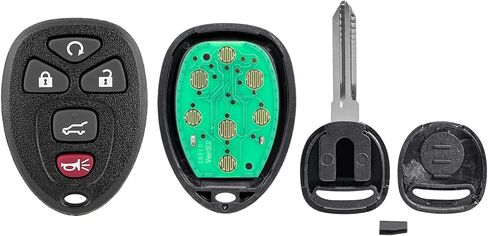 Key Fob Remote Replacement Fits for Chevy Suburban Tahoe Traverse/GMC Acadia Yukon/Cadillac Escalade SRX/Buick Enclave/Saturn Outlook OUC60270, OUC60221 (Pack of 2) in Kuwait
