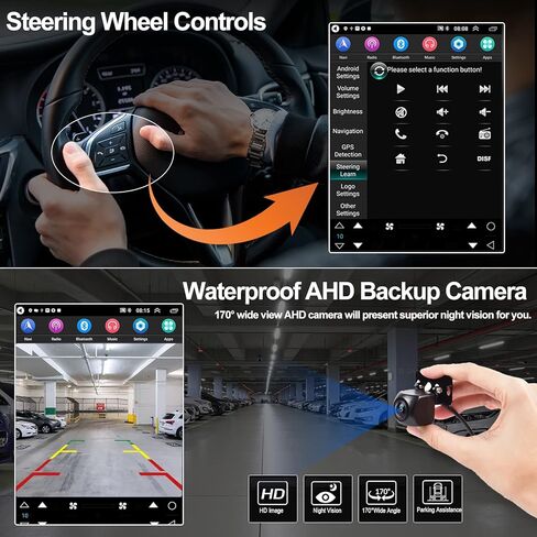 راديو سيارة لاسلكي Apple CarPlay & Android Auto Android 11 ستيريو 2+32 جيجابايت 10.1 بوصة بشاشة تعمل باللمس متوافق مع Ford Ranger 2011-2015 يدعم نظام تحديد المواقع والملاحة WiFi HiFi Bluetooth FM RDS Radio Head Unit in Kuwait