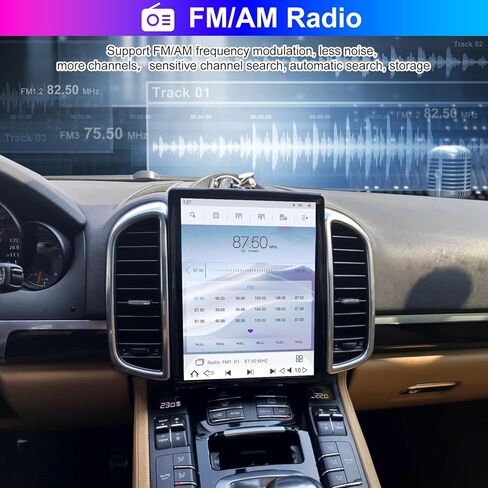 كوالكوم أندرويد 11 ستيريو سيارة لبورشه كايين 2011-2018 10.4 بوصة شاشة نمط تيلسا راديو استبدال رئيس وحدة Carplay أندرويد السيارات الملاحة الوسائط المتعددة اللعب PCM3.1 in Kuwait