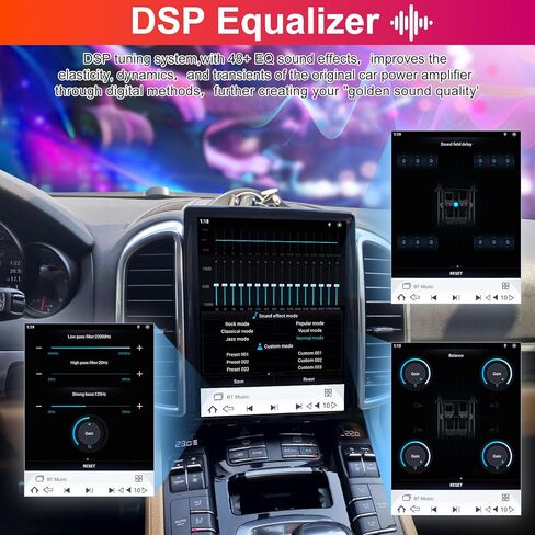 كوالكوم أندرويد 11 ستيريو سيارة لبورشه كايين 2011-2018 10.4 بوصة شاشة نمط تيلسا راديو استبدال رئيس وحدة Carplay أندرويد السيارات الملاحة الوسائط المتعددة اللعب PCM3.1 in Kuwait