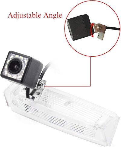 aSATAH 12 LED Adjustable Angle Car Rear View Camera for Lexus IS300 IS200 ES300 ES330 GS300 GS400 GS430 LS430 HS250h CT200h &Vehicle Camera Waterproof Reversing Backup Camera (12 LED Adjustable Angle) in Kuwait