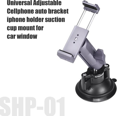 SUNWAYFOTO Universal Cellphone Auto Bracket  Cell Phone Holder Suction Cup Mount for Windshield Car Window SPH-01 in Saudi Arabia
