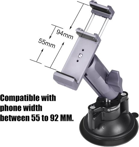 SUNWAYFOTO Universal Cellphone Auto Bracket  Cell Phone Holder Suction Cup Mount for Windshield Car Window SPH-01 in Saudi Arabia
