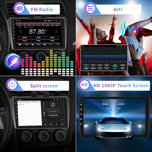 SIXWIN Android 11 Car Stereo for Subaru Forester 2016 2017 2018 with Wireless Apple CarPlay Android Auto 9 Inch Touch Screen Bluetooth GPS Navigation FM WiFi HiFi SWC Backup Camera MIC in Saudi Arabia