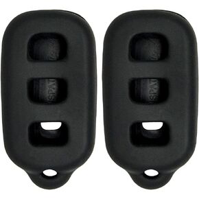 Keyless2Go Replacement for New Silicone Cover Protective Cases for Remote Key Fobs with FCC GQ43VT14T HYQ12BBX HYQ12BAN - Black (2 Pack) in Saudi Arabia