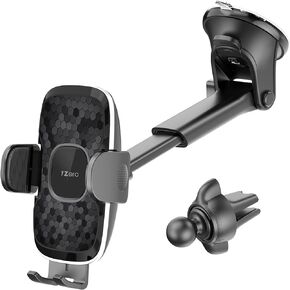 1زيرو حامل هاتف للسيارة [شديد التحمل بشفط] حامل هاتف للسيارة يثبت على لوحة العدادات والزجاج الامامي وفتحة التهوية [حافظة سميكة ومناسب للجوال الكبير] حامل هاتف خلوي 3 في 1 لهاتف ايفون وسامسونج وجميع in Kuwait