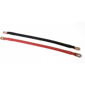 4 AWG Gauge Red + Black Battery Inverter Cables Solar, RV, Car, Boat 12 in 5/16 in Lugs (1 FT, 5/16 in. Lugs Both Ends) (1 FT, 5/16 in. Lugs Both Ends) in Saudi Arabia