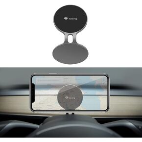 TPARTS Steering Wheel HUD Magsafe Charger Phone Mount Cellphone Mount Phone Holder Stand for Tesla Model 3 / Model Y, Compatible with iPhone 12/13/14/15 Magsafe Series (Charger not Include) （TP199