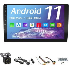 Car Stereo with Bluetooth,7 Inch Double Din Car Stereo Built-in WiFi,Capacitive Touchscreen Car Audio Receiver with Backup Camera/Android Auto/GPS/FM/RDS/2+32GB in Saudi Arabia