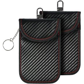 حافظة مفاتيح فاراداي من سوبر كاكا، حامل مفتاح فوب للسيارة بتقنية تحديد الهوية بموجات الراديو، حقيبة حجب الاشارة مضادة للسرقة لحجب اشارة تحديد الهوية بموجات الراديو، اكسسوارات السيارات، شنط فاراداي in Kuwait