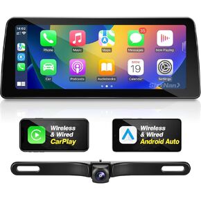 SizxNanv 12.3 Inch Android 11 Radio Compatible with Wireless Carplay Android Auto Navigation GPS WiFi 8 Core 4GB RAM 64GB ROM 1920X720 Touchscreen Head Unit for BMW 3/5 Series E60 E63 E64 E90 E92 CCC in Kuwait