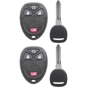 استبدال عن بعد للدخول بدون مفتاح لسيارة GMC Sierra/Chevy Silverado Traverse Equinox Avalanche/Pontiac Torrent/Saturn Outlook Vue/Hummer H2 (OUC60270، OUC60221،15913421) مع حزمة مفتاح السيارة غير المقطوعة Fob-2