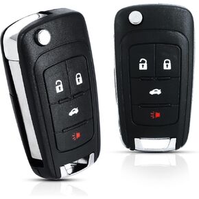 Key Fob Keyless Entry Remote Control Compatible with Chevy Cruze Malibu GMC OHT01060512 Flip Fob 4 Button 2 Pack in Kuwait