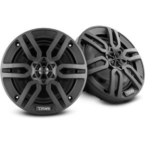 DS18 MP6/BK 6.5" 2-Way Marine Speakers Water Resistant 180 Watts 4 Ohms Ideal for Boat ATV UTV Jeeps Side by Side Marine Golf Car (2 Speakers) in Kuwait