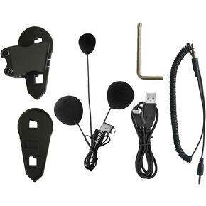 BT-S3 Type-C Interface Soft Microphone Earphone Accessories of Motorcycle Bluetooth Headset Intercom(Only Suitable for Full face Helmets) in Kuwait