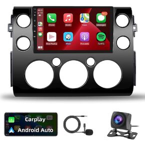 ستيريو سيارة أندرويد 2G 64G لسيارة Toyota FJ Cruiser 2006-2023 مع Apple Carplay، راديو سيارة بشاشة تعمل باللمس ريمودي 9 بوصة مع نظام ملاحة GPS بلوتوث FM HiFi WiFi Android Auto + كاميرا احتياطية AHD in Saudi Arabia