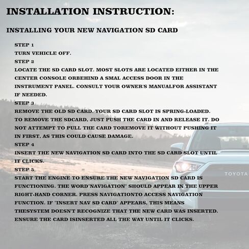 أحدث تحديث للخرائط ANSIKE 2023 86271 0E075 بطاقة الملاحة الصغيرة SD بطاقة الملاحة GPS المتوافقة مع خريطة Toyota USA وكندا in Kuwait