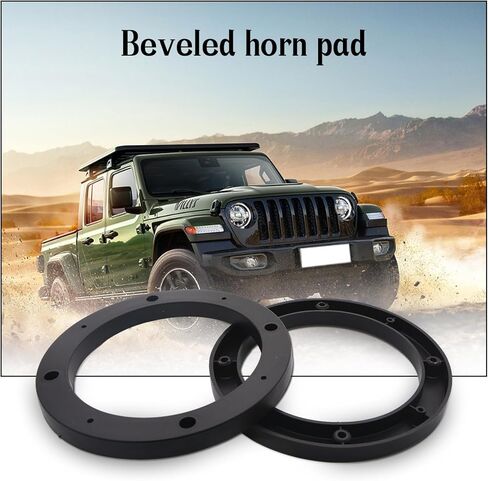 4" Dia Universal Black Plastic Speaker Spacer Adaptor Ring Mounting Bracket Fit ABS Car Stereo Speaker Spacers (2 Pcs) in Kuwait
