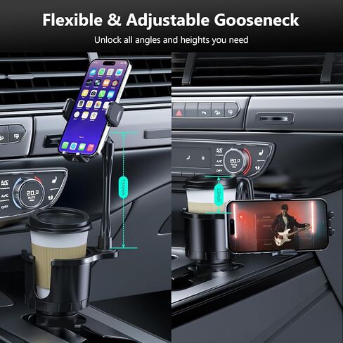 DRIIFY Cup Phone Holder for Car with COOLING FEATURE, Cup Holder Phone Holder, Cup Holder Phone Mount, Phone Cup Holder for Car, cup Phone Holder, Cell Phone Cup Holder, Cupholder Phone Holder for Car in Saudi Arabia