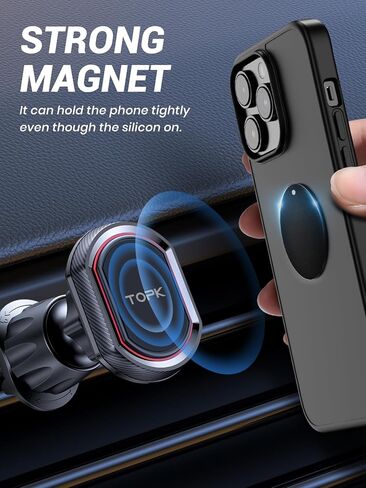 لوحة معدنية TOPK للهاتف، 4 قطع بديلة عالمية للهاتف في السيارة لجميع حاملات هواتف السيارة المغناطيسية in Kuwait