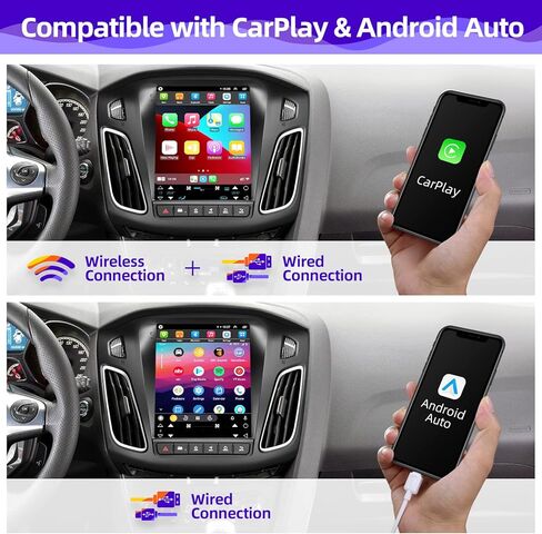 راديو سيارة اندرويد 10 من سي جي او جي سي متوافق مع سيارة فورد فوكس 2012-2018 ثماني النواة IPS بشاشة لمس ستيريو اف ام/ايه ام وبلوتوث ونظام تحديد المواقع وكاميرا احتياطية وتشغيل الوسائط in Kuwait