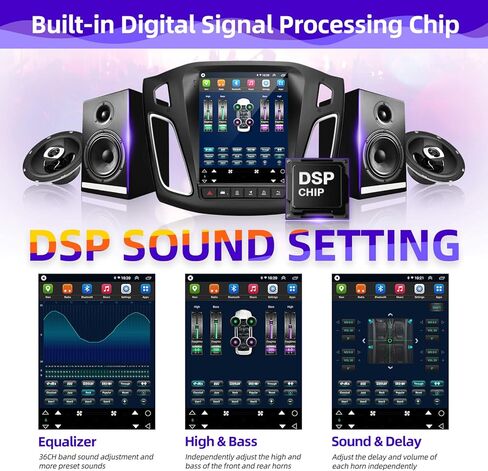 راديو سيارة اندرويد 10 من سي جي او جي سي متوافق مع سيارة فورد فوكس 2012-2018 ثماني النواة IPS بشاشة لمس ستيريو اف ام/ايه ام وبلوتوث ونظام تحديد المواقع وكاميرا احتياطية وتشغيل الوسائط in Kuwait