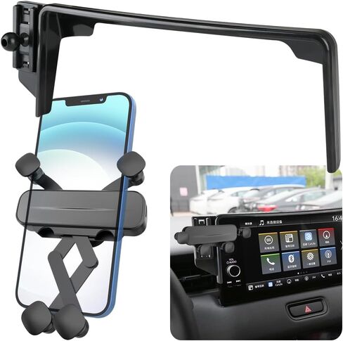 LUNQIN حامل هاتف السيارة جبل لهوندا HRV HR-V 2023 2024 LX Sport EX-L اكسسوارات السيارات شاشة الملاحة قوس الديكور الداخلي الهاتف الخليوي المحمول جبل in Kuwait