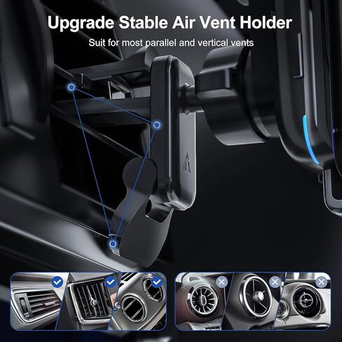 حامل شاحن سيارة لاسلكي من Sonru ، حامل هاتف مزود بفتحة تهوية تلقائية in Kuwait