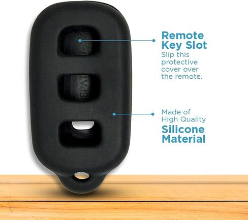 بديل Keyless2Go لحافظات الحماية الجديدة من السيليكون لحافظات المفاتيح عن بعد مع FCC GQ43VT14T HYQ12BBX HYQ12BAN - أسود (عبوتان) in Saudi Arabia