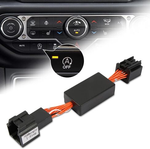 BASIKER ترقية مزيل إيقاف التشغيل التلقائي متوافق مع 2018-2023 Jeep Wrangler JL JLU Gladiator Stop Start Engine System A-Off حذف/تعطيل/إلغاء كابل الجهاز (لا يناسب 4XE) in Kuwait